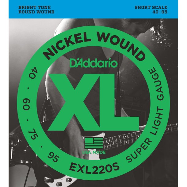 D'Addario EXL220S, Super Light 040 - 095 (Short Scale)